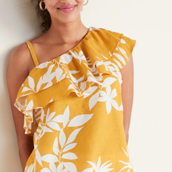 COPY - NWT: old navy Ruffle-Tiered One-Shoulder Top for Women - Picture 2 of 2